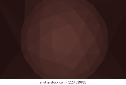 Dark Pink, Red vector abstract polygonal background with a gem in a centre. Modern abstract illustration with triangles. Completely new template for your banner.