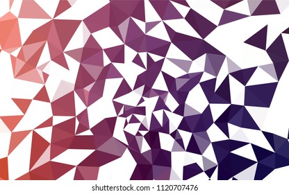 Dark Pink, Red vector abstract mosaic pattern. A completely new color illustration in a polygonal style. A new texture for your web site.