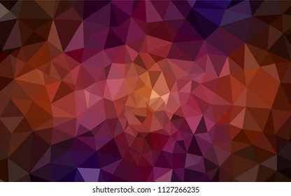 Dark Pink, Red vector abstract mosaic backdrop. Glitter abstract illustration with an elegant triangles. Textured pattern for your backgrounds.