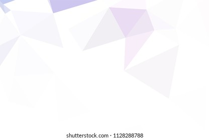 Dark Pink, Red vector abstract mosaic background. Shining polygonal illustration, which consist of triangles. A new texture for your web site.