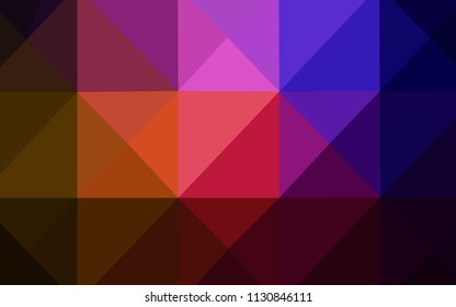 Dark Pink, Red vector abstract mosaic backdrop. Shining colored illustration in a new style. Brand-new design for your business.