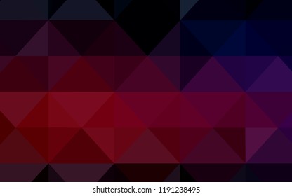 Dark Pink, Red vector abstract mosaic backdrop. Creative geometric illustration in Origami style with gradient. A completely new design for your leaflet.