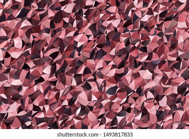 Dark Pink, Red vector abstract mosaic background. A sample with polygonal shapes. Pattern for a brand book's backdrop.