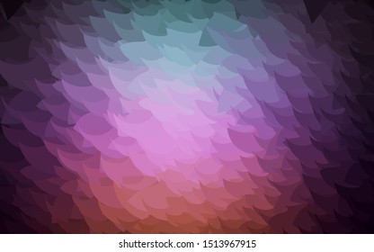 Dark Pink, Red vector abstract mosaic backdrop. Colorful illustration in polygonal style with gradient. Completely new template for your banner.