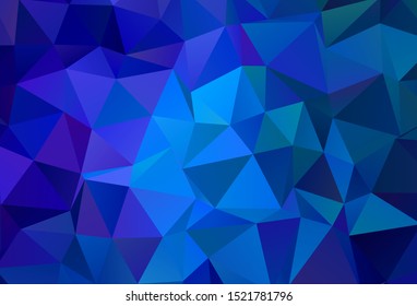 Dark Pink, Red vector abstract polygonal pattern. Shining polygonal illustration, which consist of triangles. A new texture for your web site.