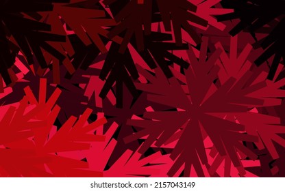 Dark Pink, Red vector abstract background with flowers. Illustration with colorful abstract doodle flowers. Brand new style for your business design.