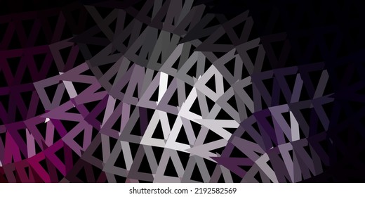 Fondo de triángulo abstracto de vector rojo y rosa oscuro. Elegante ilustración abstracta con triángulos gradientes. Patrón inteligente para sitios web.