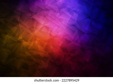 Dark Pink, Red vector abstract mosaic background. A completely new color illustration in a polygonal style. Brand new design for your business.