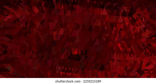 Dunkelrosa, rote Vektorgrafik abstraktes Dreiecksmuster. Intelligente Illustration im Facettenstil mit abstrakten Dreiecken. Ihr Design für Anwendungen.