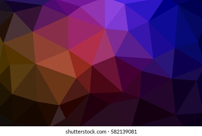 Dark Pink, Red vector abstract textured polygonal background. Blurry triangle design. Pattern can be used for background.