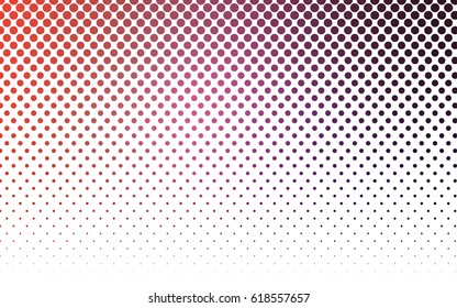 Dark Pink, Red vector abstract pattern with circles. Geometry template for your business design. Background with colored spheres.