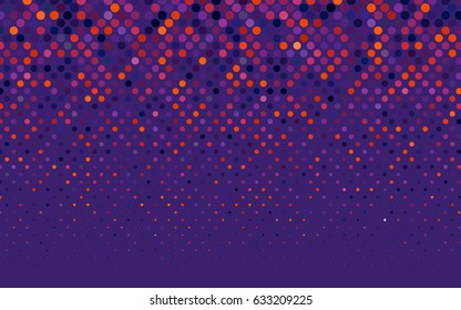 Dark Pink, Red vector abstract pattern with circles. Geometry template for your business design. Background with colored spheres.