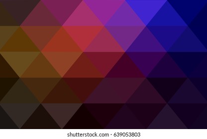 Dark Pink, Red vector abstract textured polygonal background. Blurry triangle design. Pattern can be used for background.