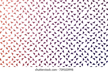 Dark Pink, Red vector abstract colorful background, which consist of triangles. Pattern with colored triangles on white background.