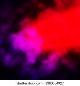 Dark Pink, Red vector backdrop with cumulus. Gradient illustration with colorful sky, clouds. Pattern for your commercials.