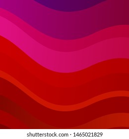 Dark Pink, Red vector backdrop with bent lines. Illustration in abstract style with gradient curved.  Pattern for websites, landing pages.
