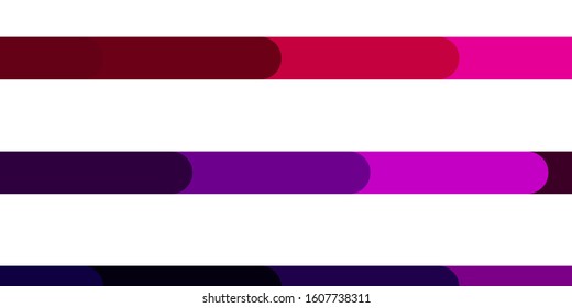Dark Pink, Red vector backdrop with lines. Gradient illustration with straight lines in abstract style. Pattern for websites, landing pages.