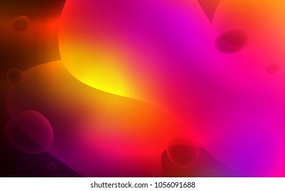 Dark Pink, Red vector background with bent ribbons. Geometric illustration in memphis style with gradient.  A new texture for your  ad, booklets, leaflets.
