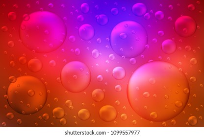 Dark Pink, Red vector background with dots. Illustration with set of shining colorful abstract circles. Beautiful design for your business natural advert.