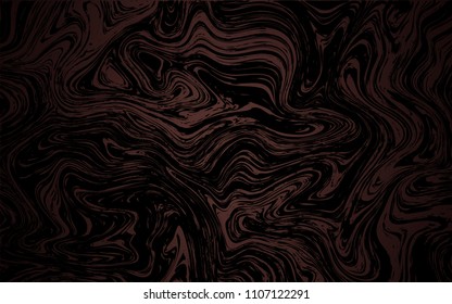 Dark Pink, Red vector background with bent ribbons. Creative illustration in halftone marble style with gradient. Pattern for your business design.
