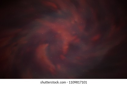 Dark Pink, Red vector background with galaxy stars. Glitter abstract illustration with colorful cosmic stars. Pattern for astronomy websites.