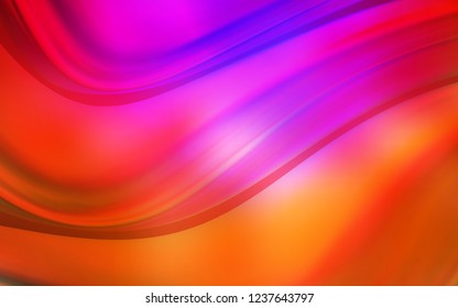 Dark Pink, Red vector background with bubble shapes. Creative illustration in halftone marble style with gradient. Brand new design for your ads, poster, banner.