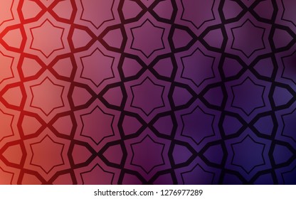 Dark Pink, Red vector background with colored stars. Modern geometrical abstract illustration with stars. Best design for your ad, poster, banner.