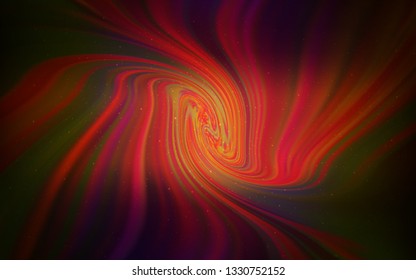 Dark Pink, Red vector background with galaxy stars. Space stars on blurred abstract background with gradient. Smart design for your business advert.