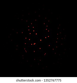 Dark Pink, Red vector background with small and big stars. Colorful illustration with abstract gradient stars. Design for your business promotion.