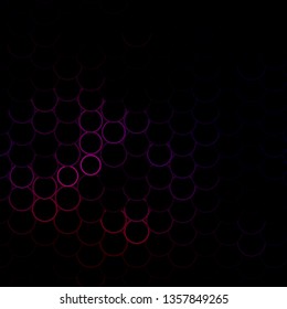 Dark Pink, Red vector background with circles. Abstract illustration with colorful spots in nature style. Pattern for booklets, leaflets.