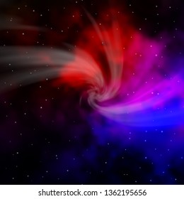 Dark Pink, Red vector background with colorful stars. Modern geometric abstract illustration with stars. Pattern for websites, landing pages.