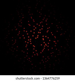 Dark Pink, Red vector background with colorful stars. Decorative illustration with stars on abstract template. Pattern for new year ad, booklets.