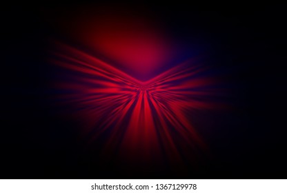 Dark Pink, Red vector background with curved lines. Shining colorful illustration in simple style. Pattern for your business design.