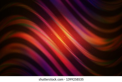 Dark Pink, Red vector background with galaxy stars. Blurred decorative design in simple style with galaxy stars. Template for cosmic backgrounds.