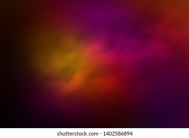 Dark Pink, Red vector background with galaxy stars. Modern abstract illustration with Big Dipper stars. Smart design for your business advert.