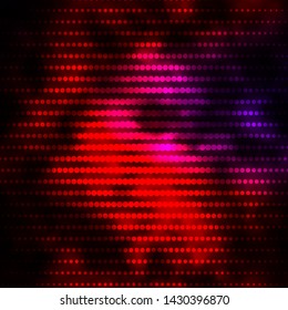 Dark Pink, Red vector background with circles. Glitter abstract illustration with colorful drops. Design for posters, banners.