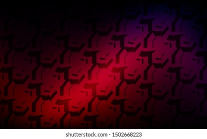 Dark Pink, Red vector background with lines. A shining illustration, which consists of curved lines. Colorful wave pattern for your design.