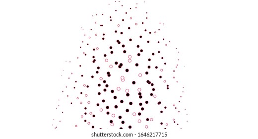 Dark Pink, Red vector background with spots. Abstract illustration with colorful spots in nature style. Pattern for wallpapers, curtains.