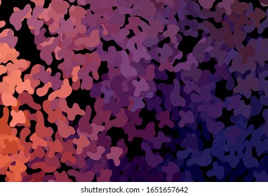 Dark Pink, Red vector background with abstract shapes. Modern abstract illustration with colorful random forms. Background for a cell phone.