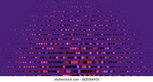 Dark Pink, Red vector background with bubbles. Glitter abstract illustration with colorful drops. Pattern for wallpapers, curtains.