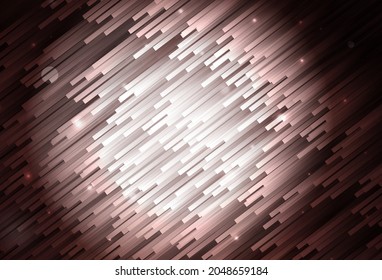 Dark Pink, Red vector background with straight lines. Colorful shining illustration with lines on abstract template. Best design for your ad, poster, banner.