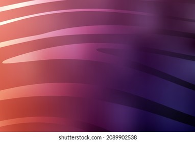 Dark Pink, Red vector background with lines. Colorful geometric sample with gradient lines.  Business design for posters, banners.