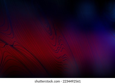 Dark Pink, Red vector background with wry lines. Colorful abstract illustration with gradient lines. New composition for your brand book.