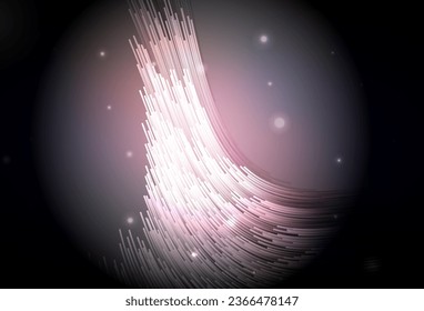 Dark Pink, Red vector background with curved lines. An elegant bright illustration with gradient lines. Pattern for your business design.