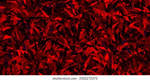 Dark Pink, Red vector background with triangles. Beautiful illustration with triangles in nature style. Modern design for your business card.