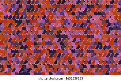 Dark Pink, Red vector banner with circles, spheres. Abstract spots. Background of Art bubbles in halftone style with colored gradient.