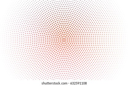 Dark Pink, Red vector banners set of circles, spheres. Abstract spots. Art Background of bubbles in halftone style with colored gradient.