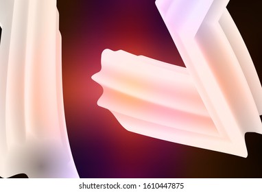 Dark Pink, Red vector blurred shine abstract template. A completely new colored illustration in blur style. New style for your business design.