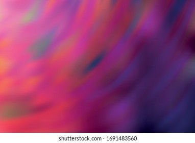 Dark Pink, Red vector blurred bright template. Abstract colorful illustration with gradient. Elegant background for a brand book.