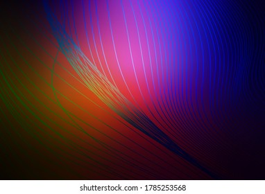 Dark Pink, Red vector blurred shine abstract background. Glitter abstract illustration with gradient design. New design for your business.